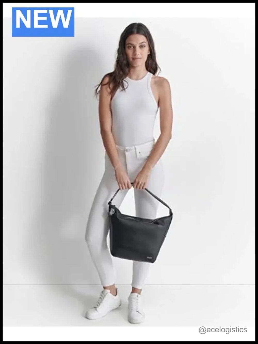 DKNY Lena Hobo Bag - Polyurethane Shoulder Bag